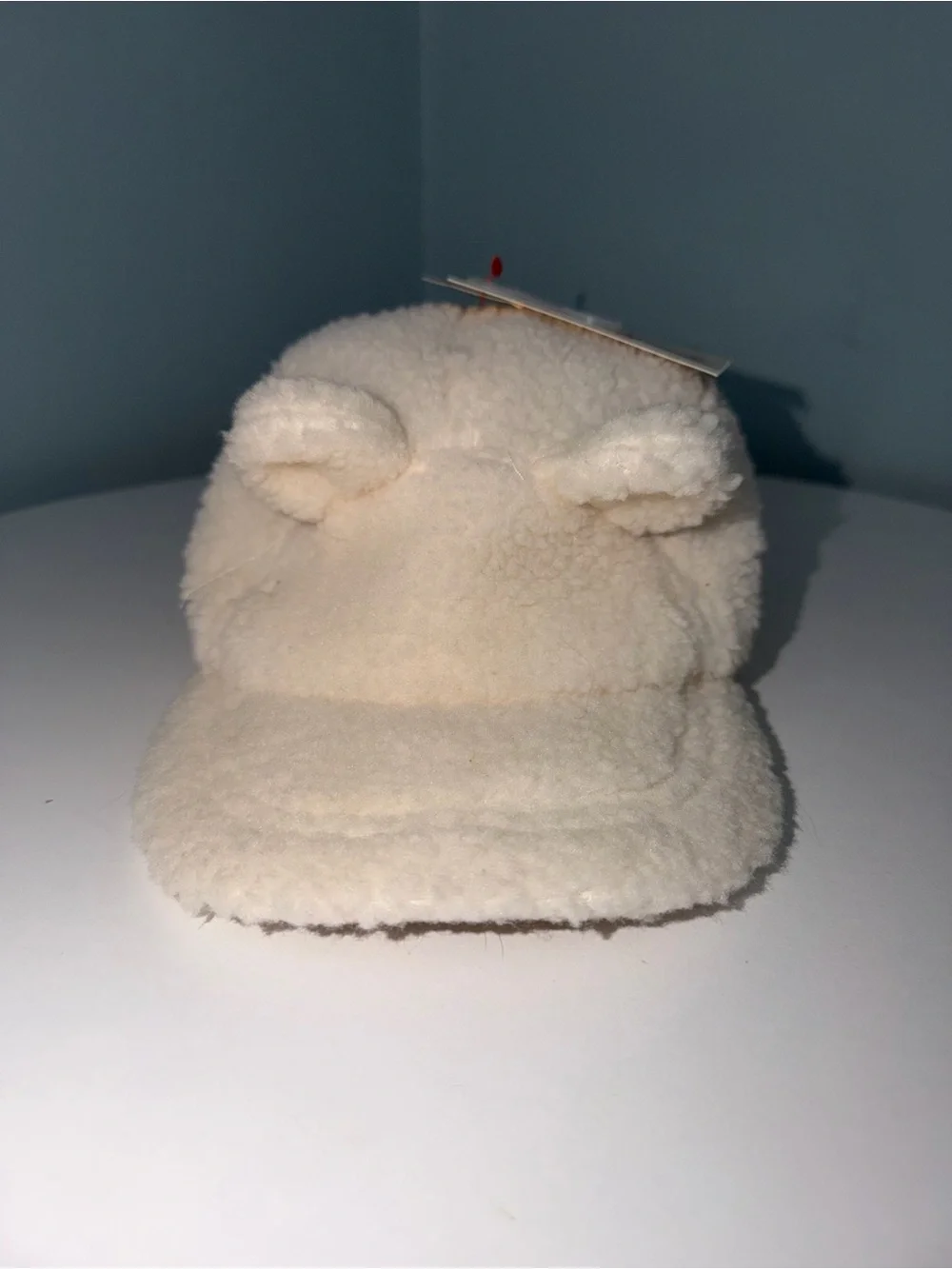 Cat & Jack Soft Cream Sherpa toddler Hat with Ear Details